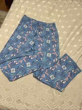 Ski Motif Pajama/Lounge Pants